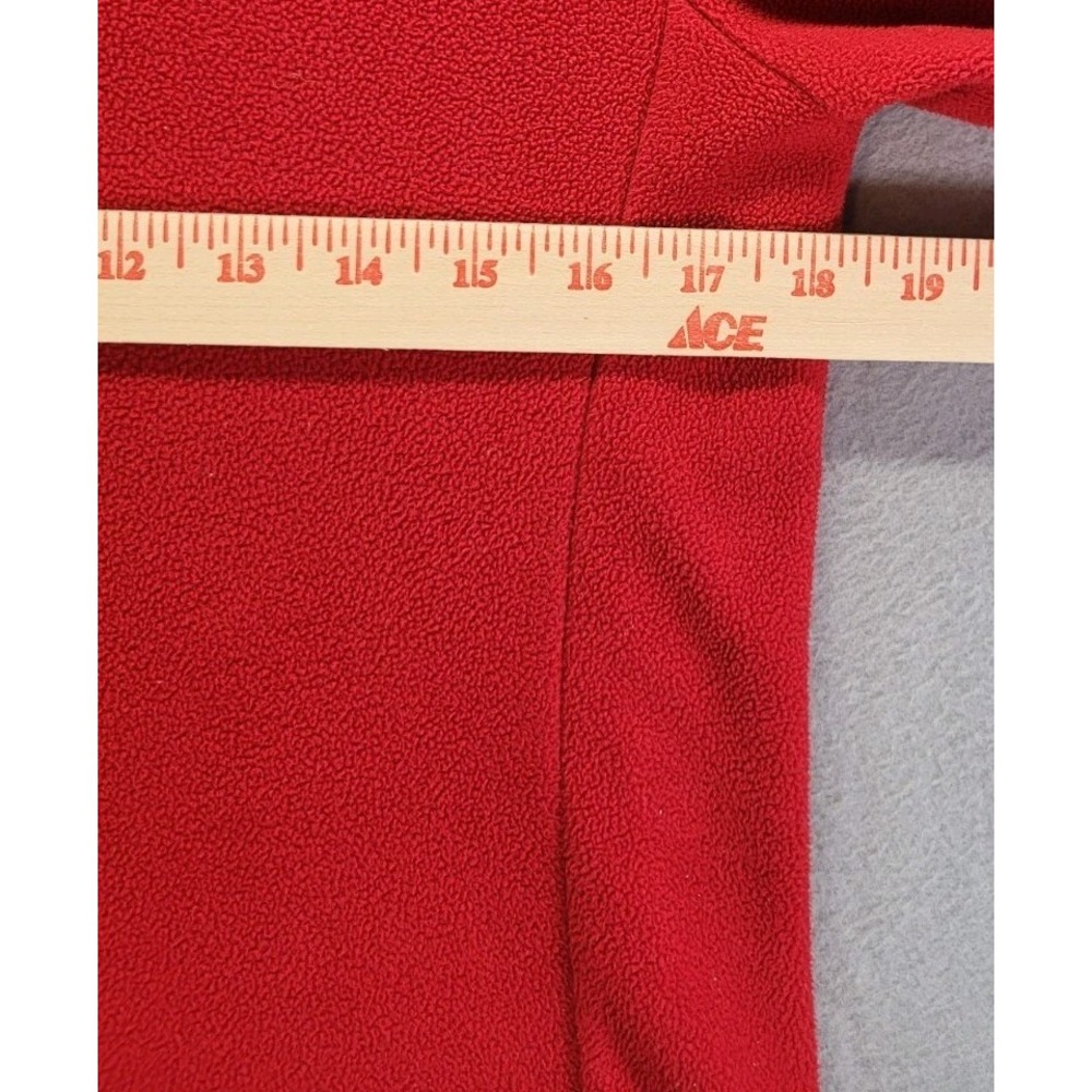 Old Navy Teddy Sweater Womens Size Small Red 1/4 Zip Casual Soft Comfy LS Fleece - Picture 5 of 9